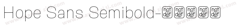 Hope Sans Semibold字体转换
